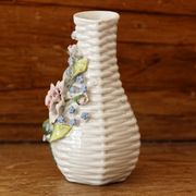 Vase soliflore en barbotine