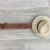 VINTAGE Geometric Solid Oak COAT RACK