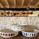Large earthenware salad bowl