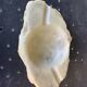 Large marble ashtray, white, beige, gray veins, vintage stone