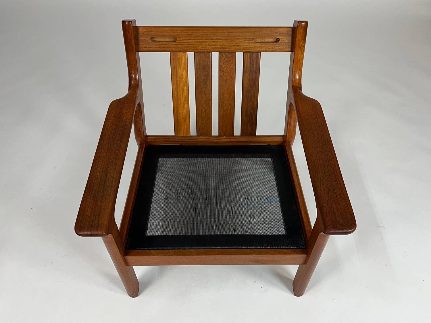 Danish teak armchair easy chair Juul Kristensen Glostrup vintage