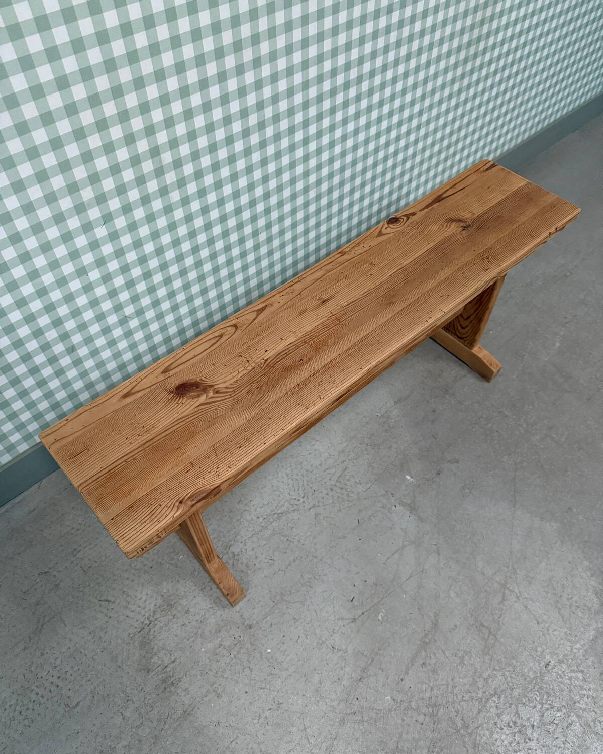 Vintage pitch pine bench (refurbished)