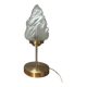 Art Deco flame glass globe lamp