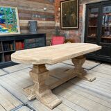 Solid oak monastery table