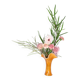 LARGE ARTISANAL ORANGE GLASS VASE