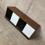 Rare vintage two-tone ARP Guariche Minvielle sideboard display case from the 60s