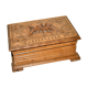 Vintage Edelweiss carved wooden box