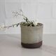 Glazed stoneware vase signed – Art ceramic flower holder