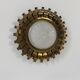 Vintage brass and pressed glass wall light, Sweden, 1960.