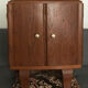 Art deco style bedside table from the 50s marble