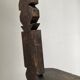 Brutalist stool with African influence