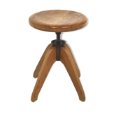 Oak "swisel" stool, Sweden, 1920