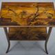 French Art Nouveau Marquetry Table by Emile Galle, 1900s