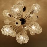 Large vintage pendant light, 70s