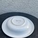 Hollow dish in enameled ceramic bird pattern hand painted Portugal numbered