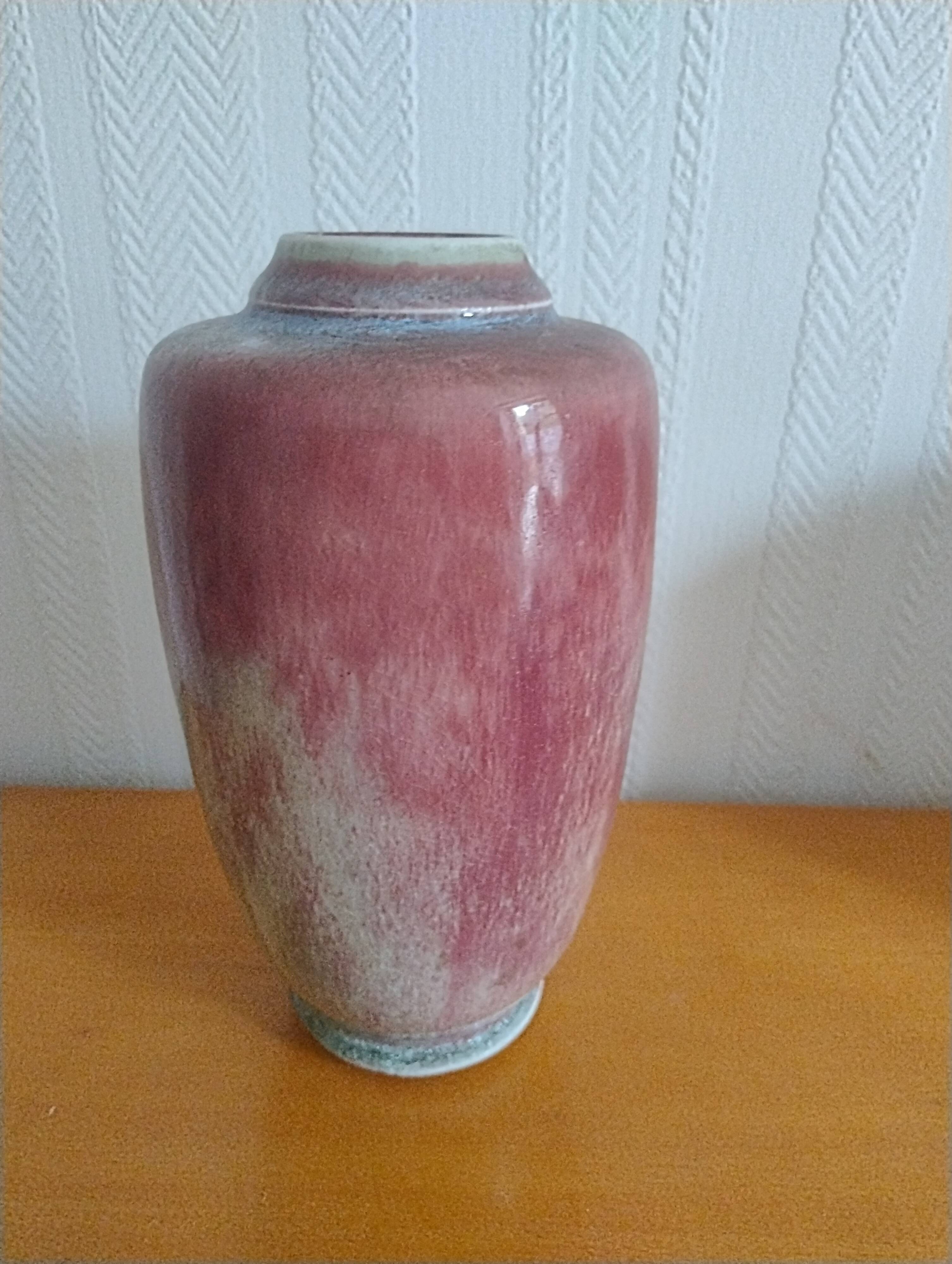 Michel Lanos vase signed