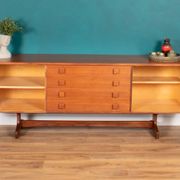 Vintage Teak Vanson Sideboard, British 1970s By Peter Haywood