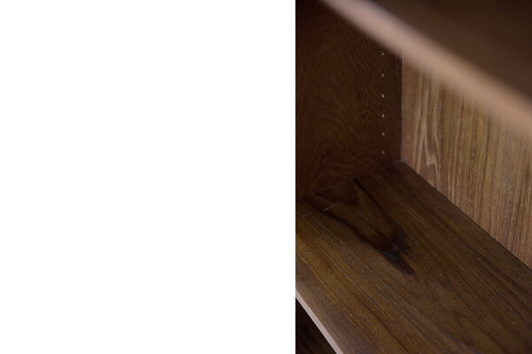 Bibliothèque en teck suédois vintage, années 1960