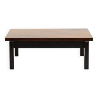 Table basse en bois wengé, années 1960, Pays-Bas.