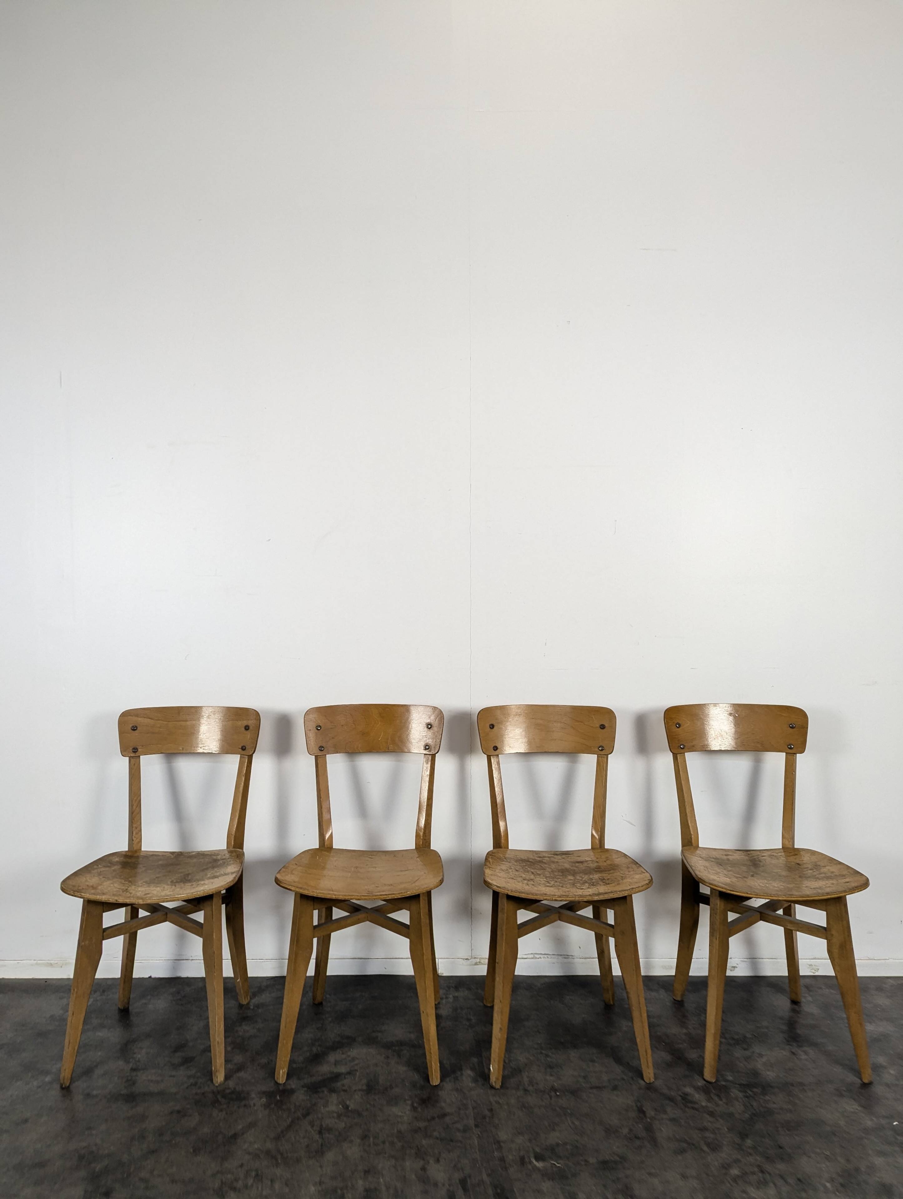 Set of 4 Baumann chairs