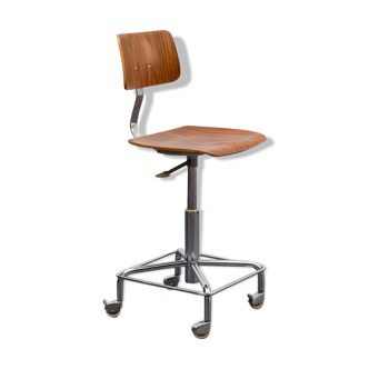 Chaise de bureau des années 1960 hauteur réglable Bremshey