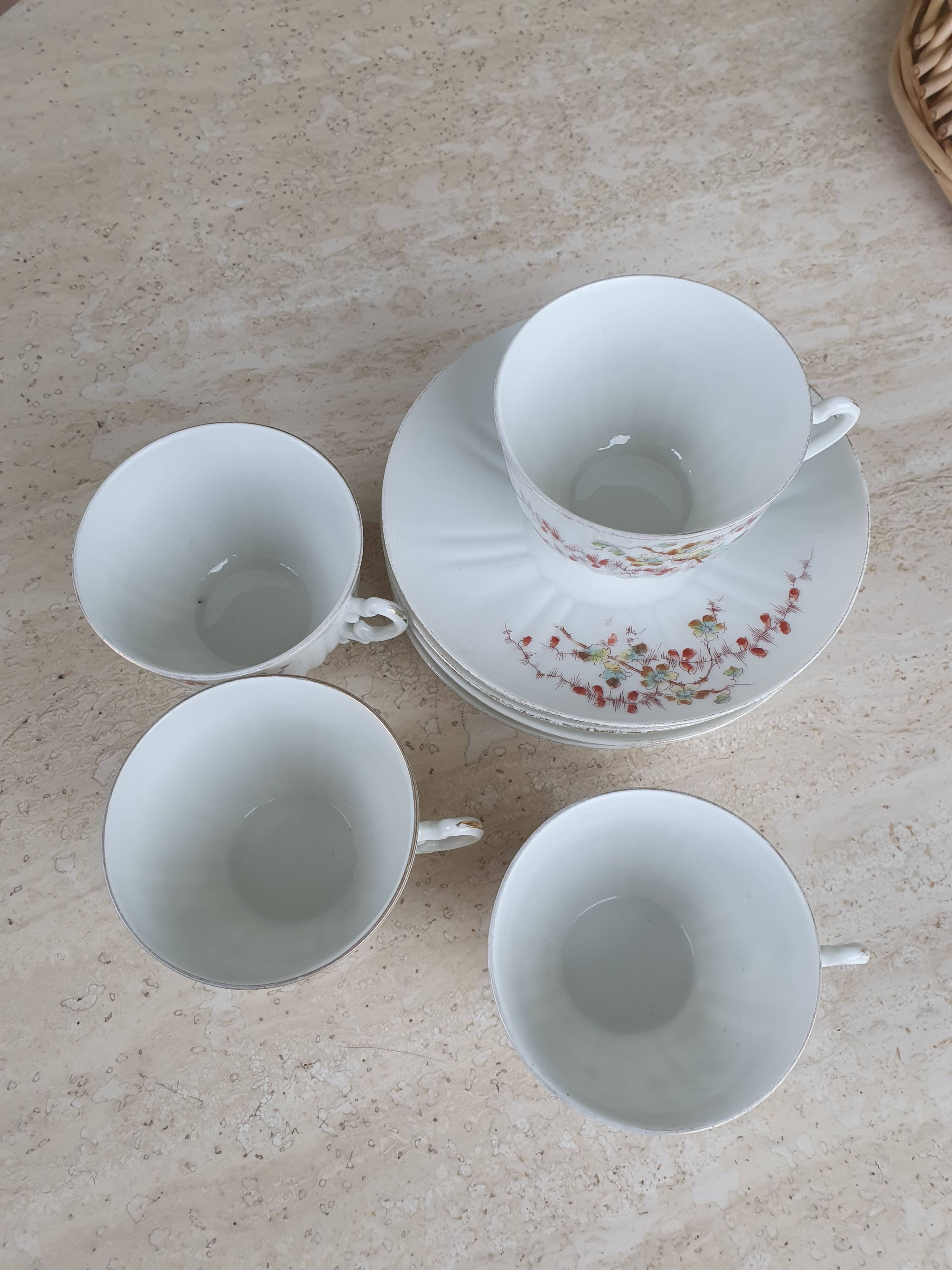 A.Hache porcelain cups