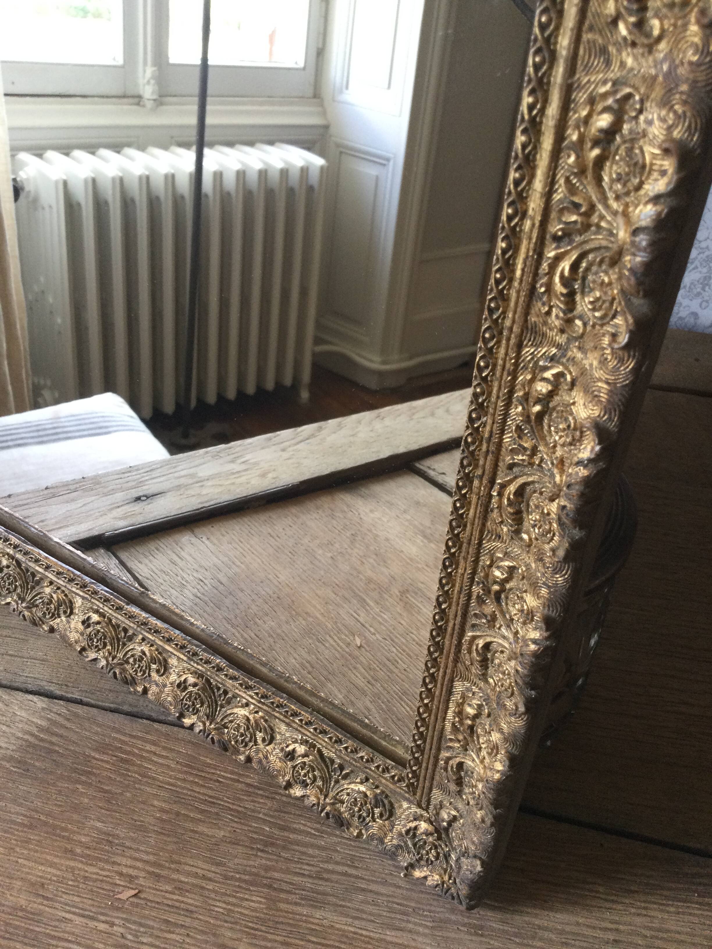 Antique gold mirror