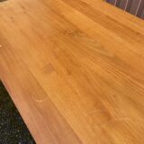 Vintage 1950s Brasserie Bistro Coffee Table Beech and Fir Brasseur Adelsh