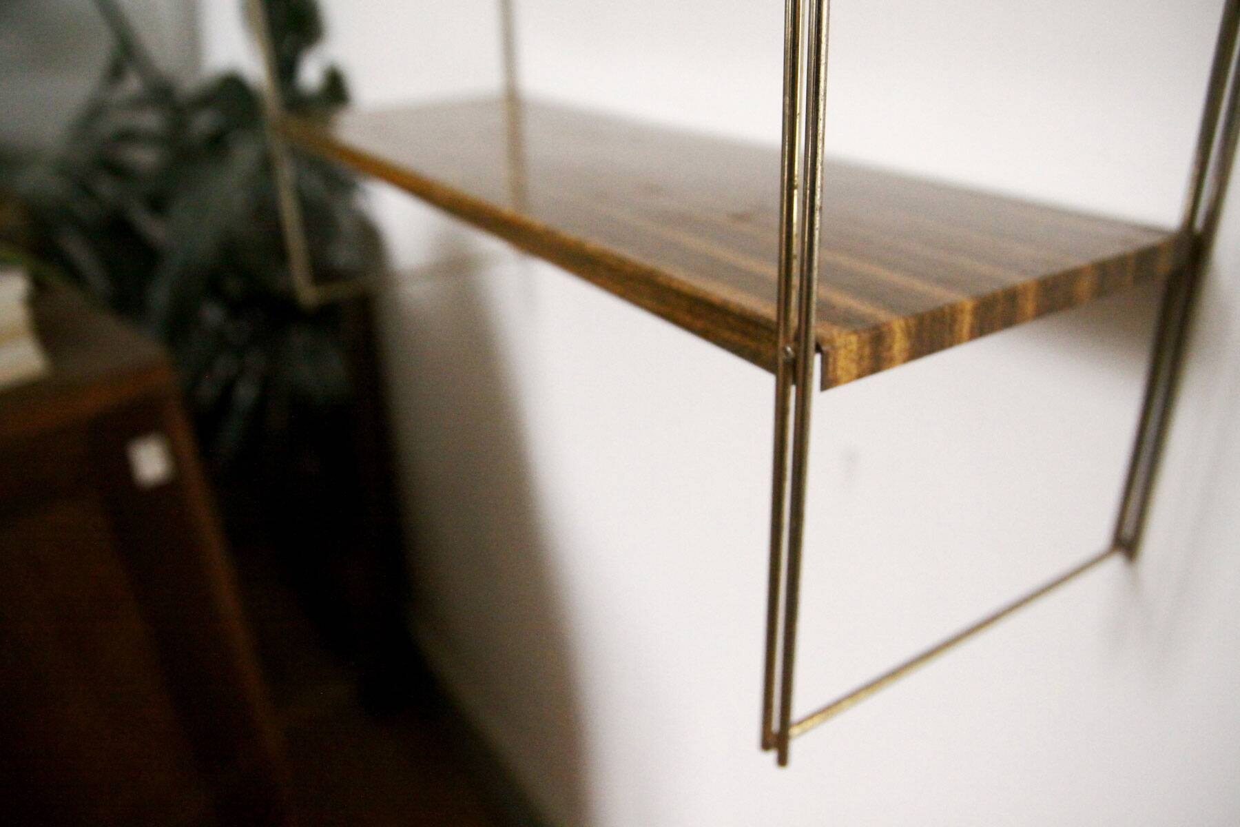 Vintage wall “string” shelf