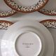 Carven Paris soup plates, Yves Deshoulières porcelain, 1990