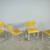 Rare vintage dining chairs in Finnish style by ILMARI LAPPALAINEN, 1960s
