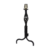 Pied de lampe en fer forgé
