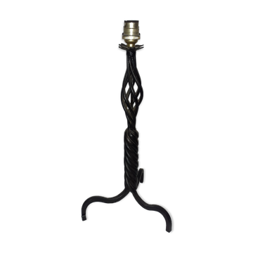 Wrought iron lamp foot
