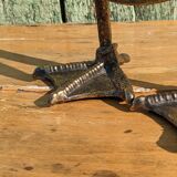 Metal mirror with duck legs