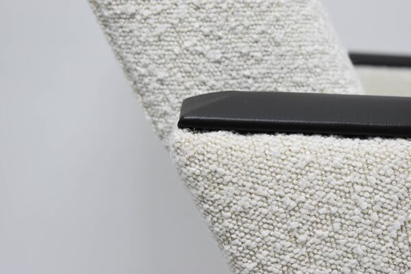 Vintage Deutsche Democratic Republic DDR, années 60, Bouclé Blanc