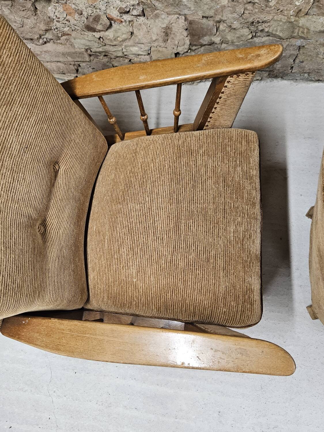 Paire de fauteuils brutalistes, années 1950