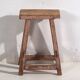 Tabouret ancien à patine rose (c.1900) #8