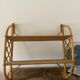 Vintage bamboo rattan shelf