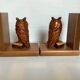 Pair of bookends owls wooden owls