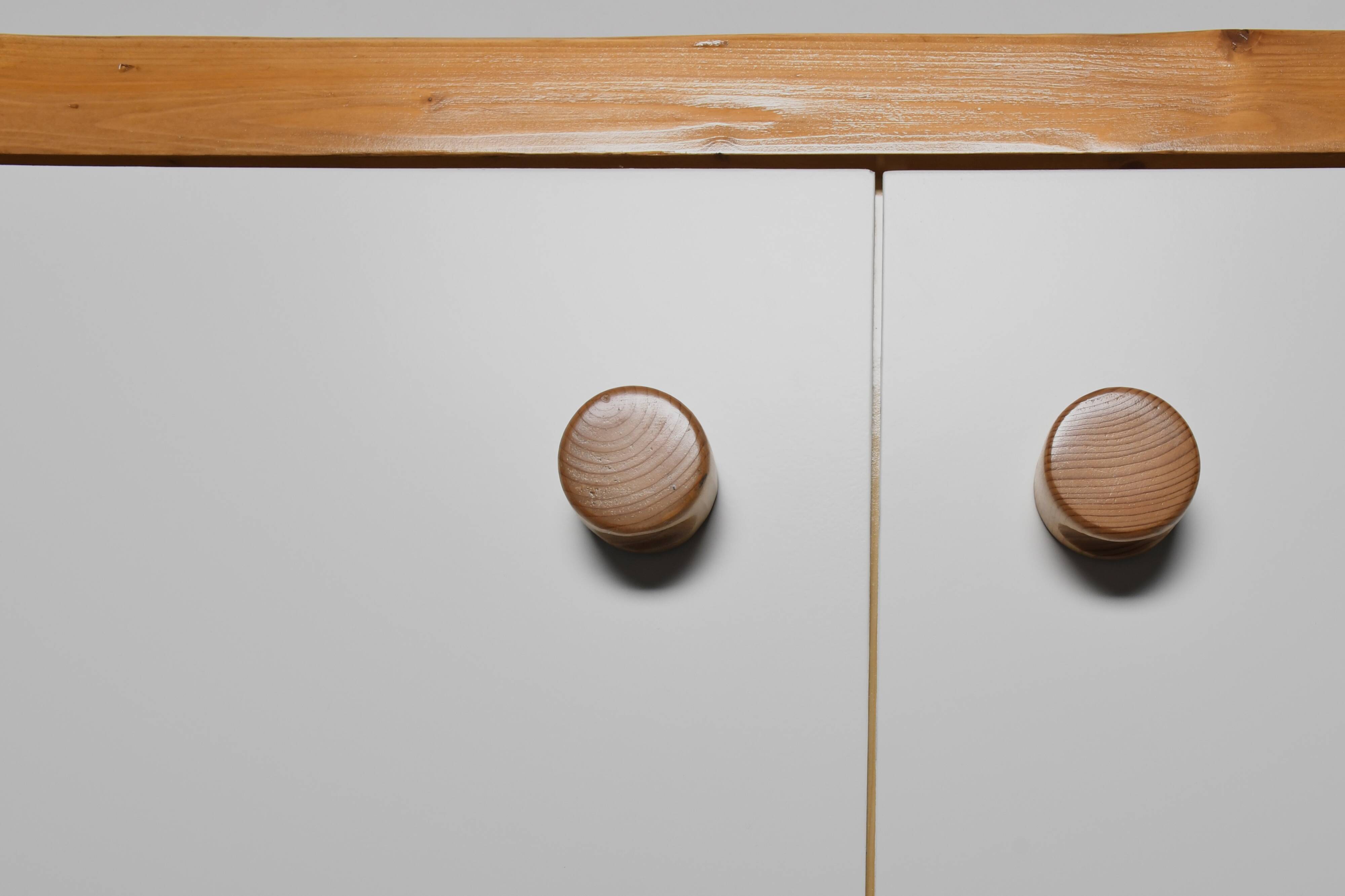 Wall Mounted 'Les Arcs’ Cabinet / Sideboard, France, 1970s