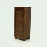 Meuble à porte tambour Art Déco de l'école d'Amsterdam 1920