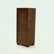 Amsterdam School Art Deco Tambour Door Cabinet 1920s