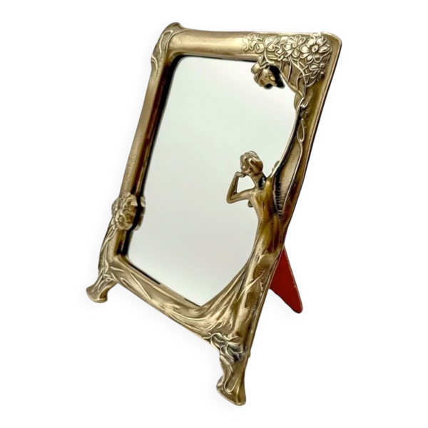 Miroir style Art Nouveau Pierre Bex années&nbsp;70