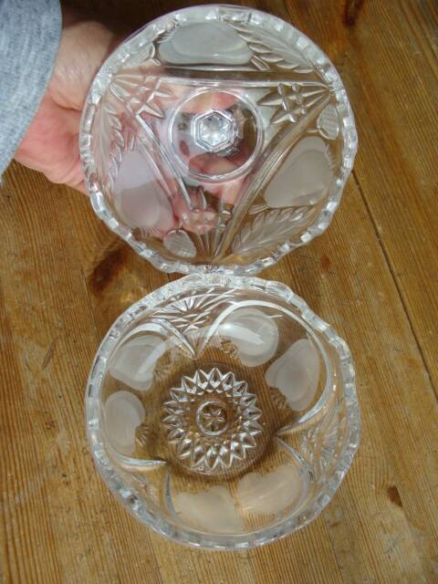 Vintage crystal candy box