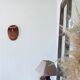 Vintage owl wicker mask or wall totem