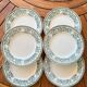 Set of 6 antique Longwy "Talma" flat plates in ironstone - 20th century