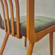 Dining room set, extendable table and 4 chairs, Czech vintage 19.
