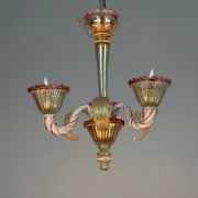 Small Venetian chandelier made of Murano glass circa 1940.