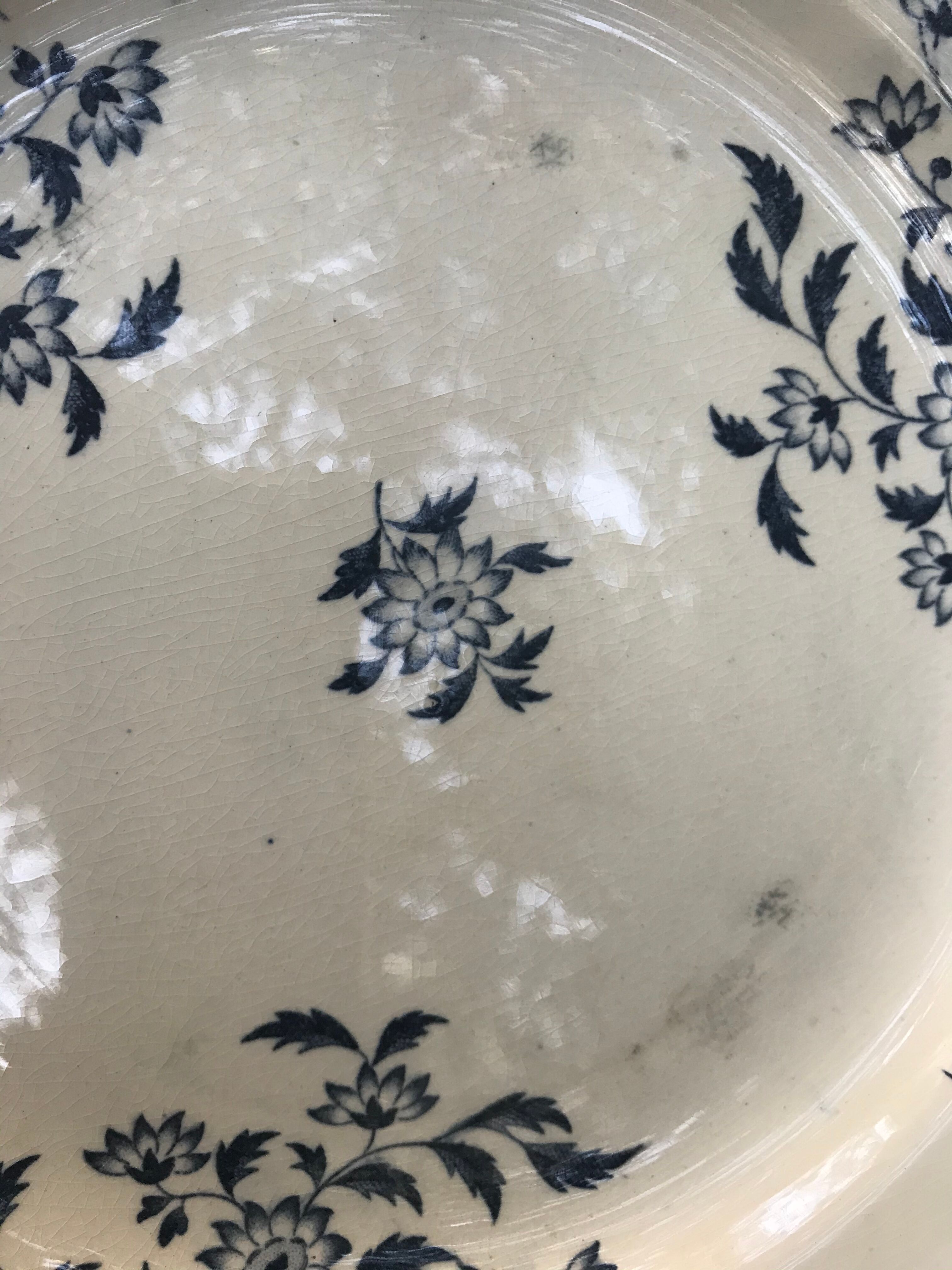 Série de 9 assiettes plates Sarreguemines & Digoin