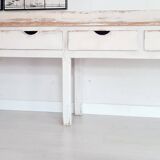 Antique counter, wooden work table.